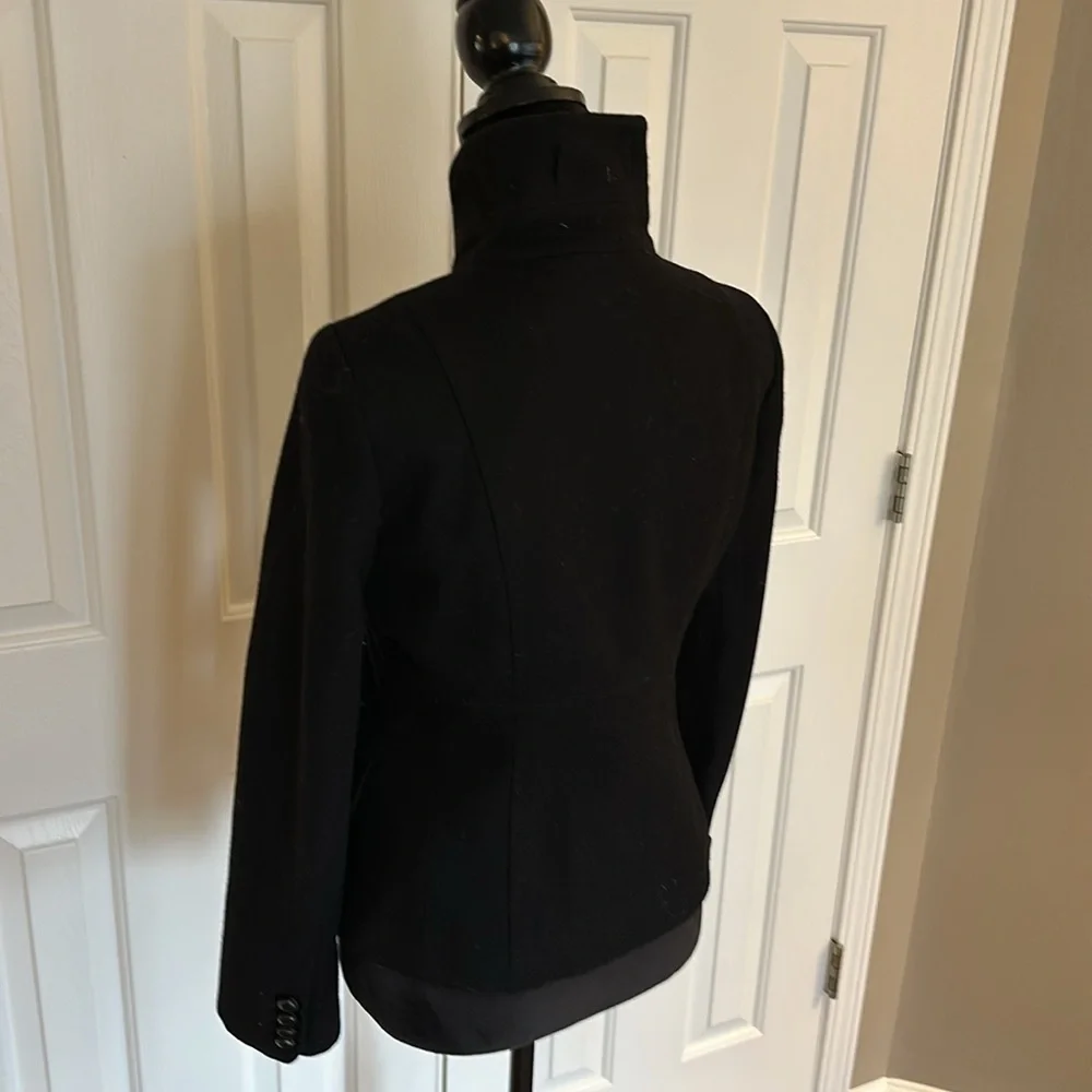 Wool J.Crew coat. Size 4. Black